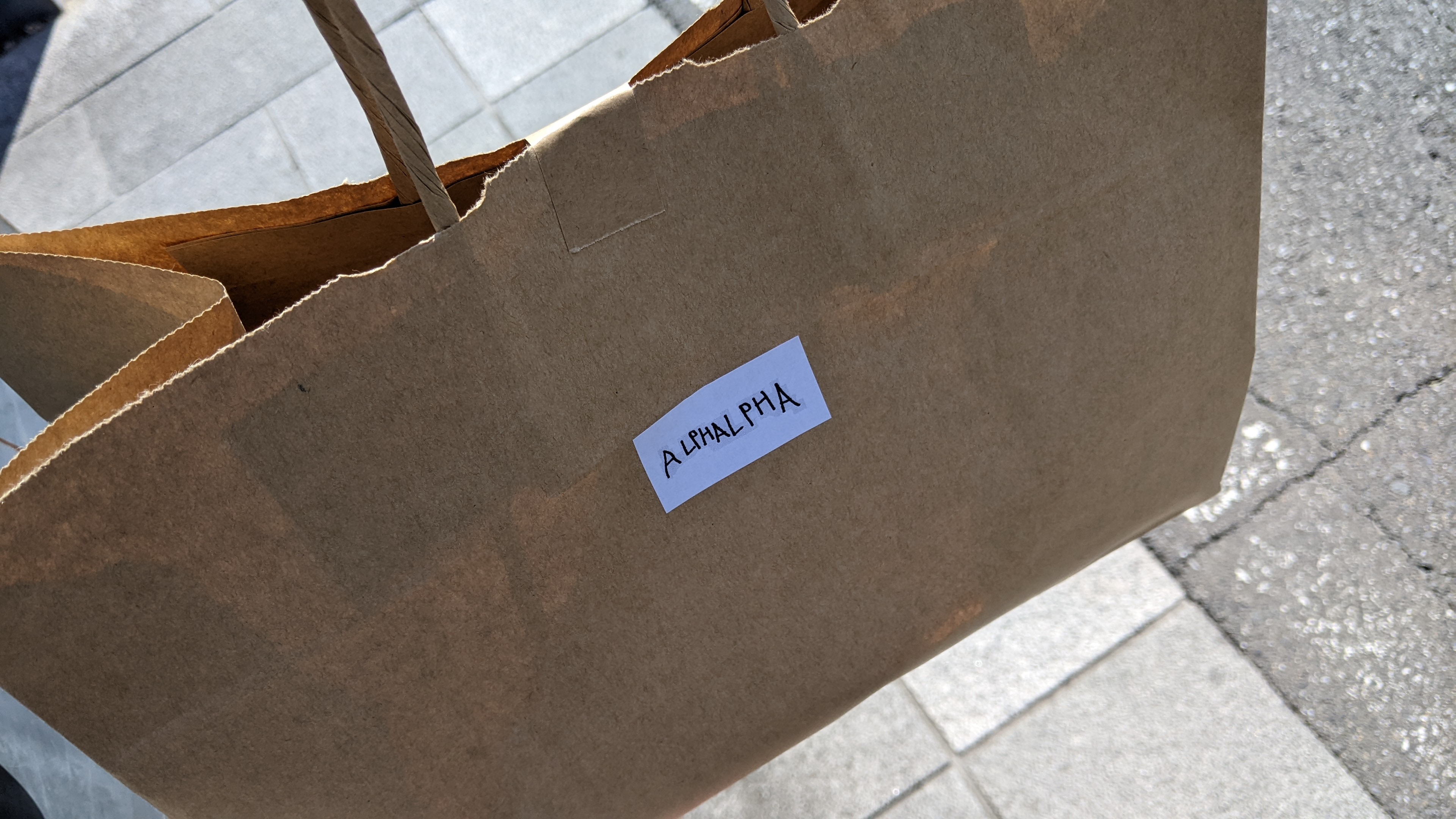 paper Alphalpha shopping bag