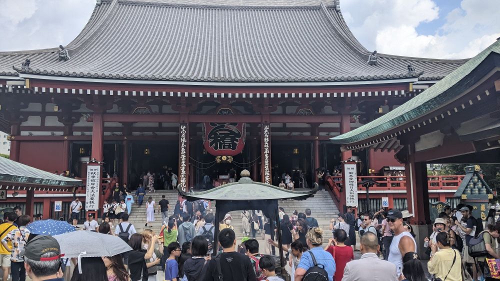 A closer view of the shrine