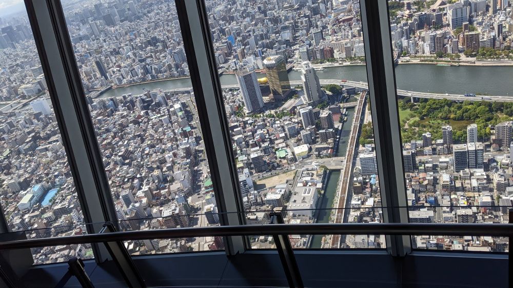 A view of Asakusa from the tower