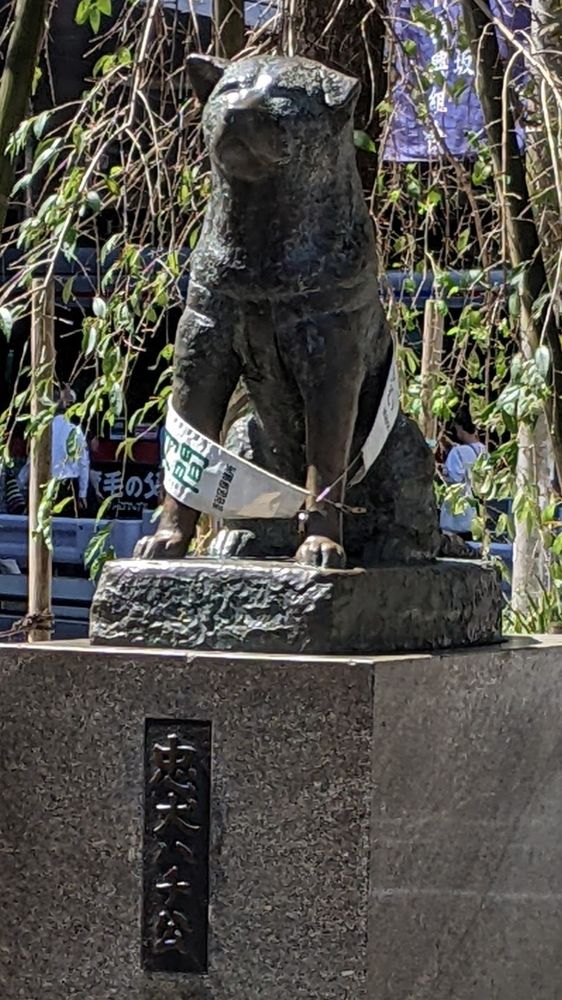 Hatchiko dog statue