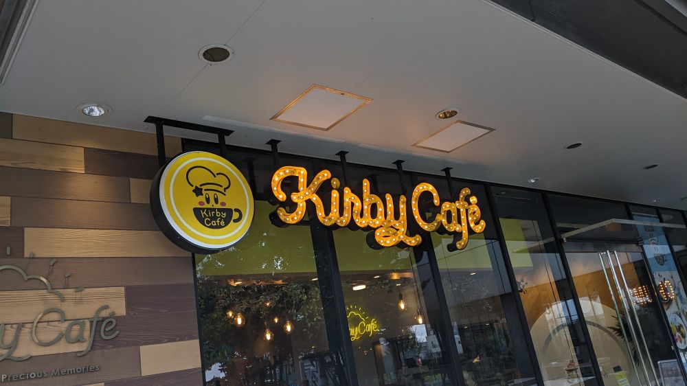 Kirby Cafe sign